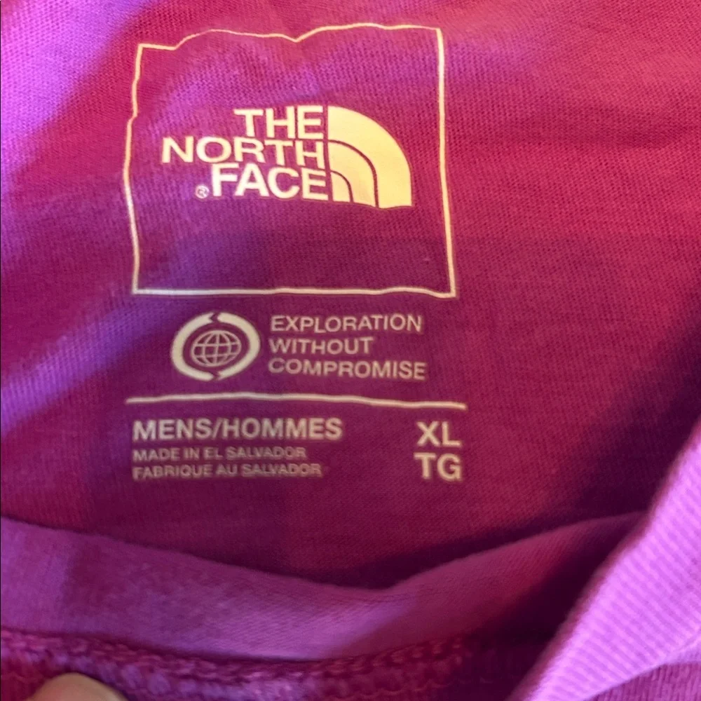 The North Face Magenta Tee with White‎ Logo